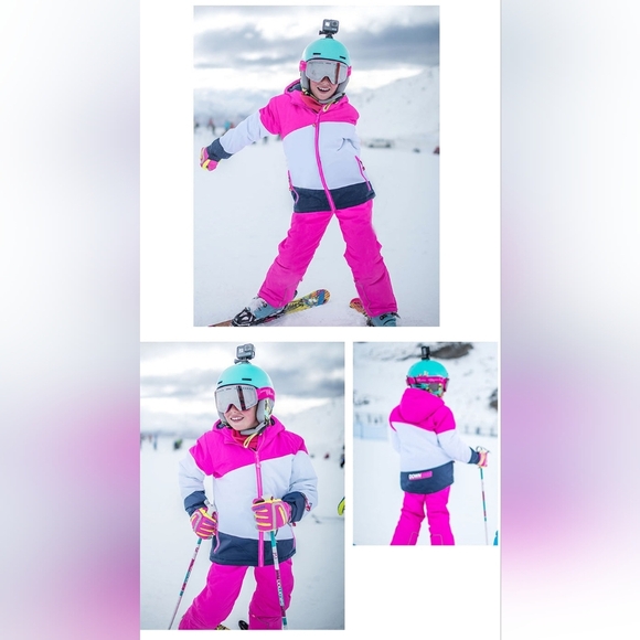 PHIBEE-Girls Ski Jacket Waterproof Snow Jacket Breathable Size 9/10 NWT - Picture 6 of 6